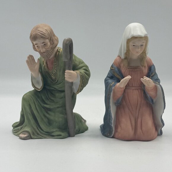 Vintage 1980's Lefton Christopher Collection Bethlehem Nativity Set - Mint - Picture 4 of 16